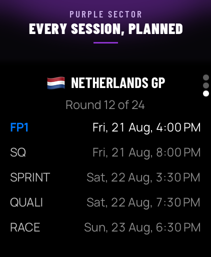 Purple Sector: F1 Live Timing screenshot 16