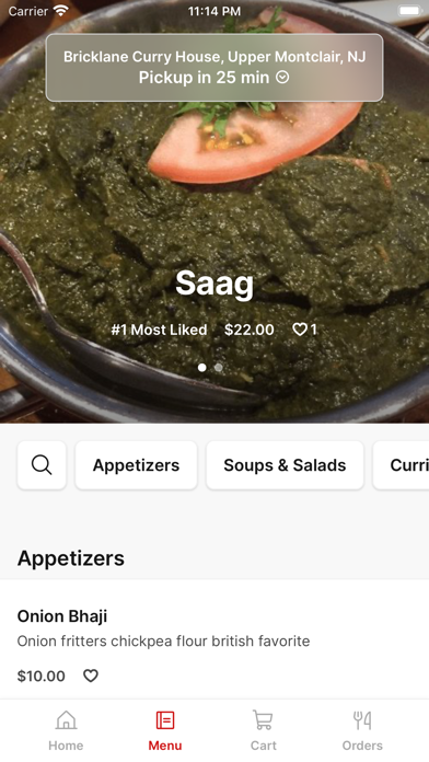 Screenshot 2 of Bricklane Curry House App