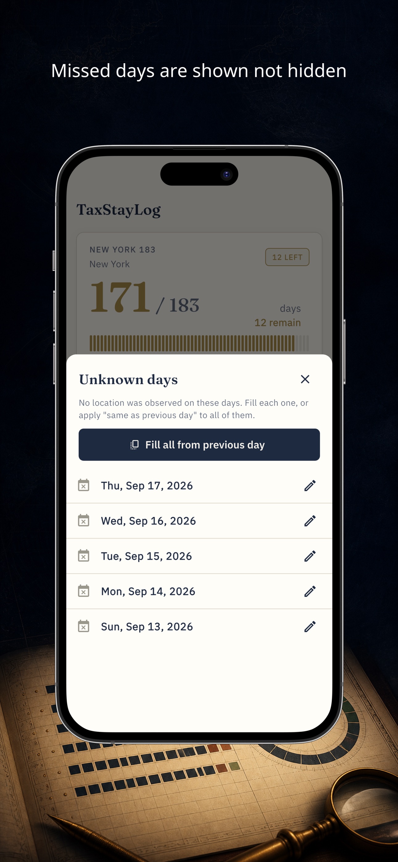 Screenshot 3 of Stay Day Counter - TaxStayLog