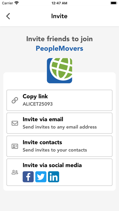 PeopleMovers Screenshot