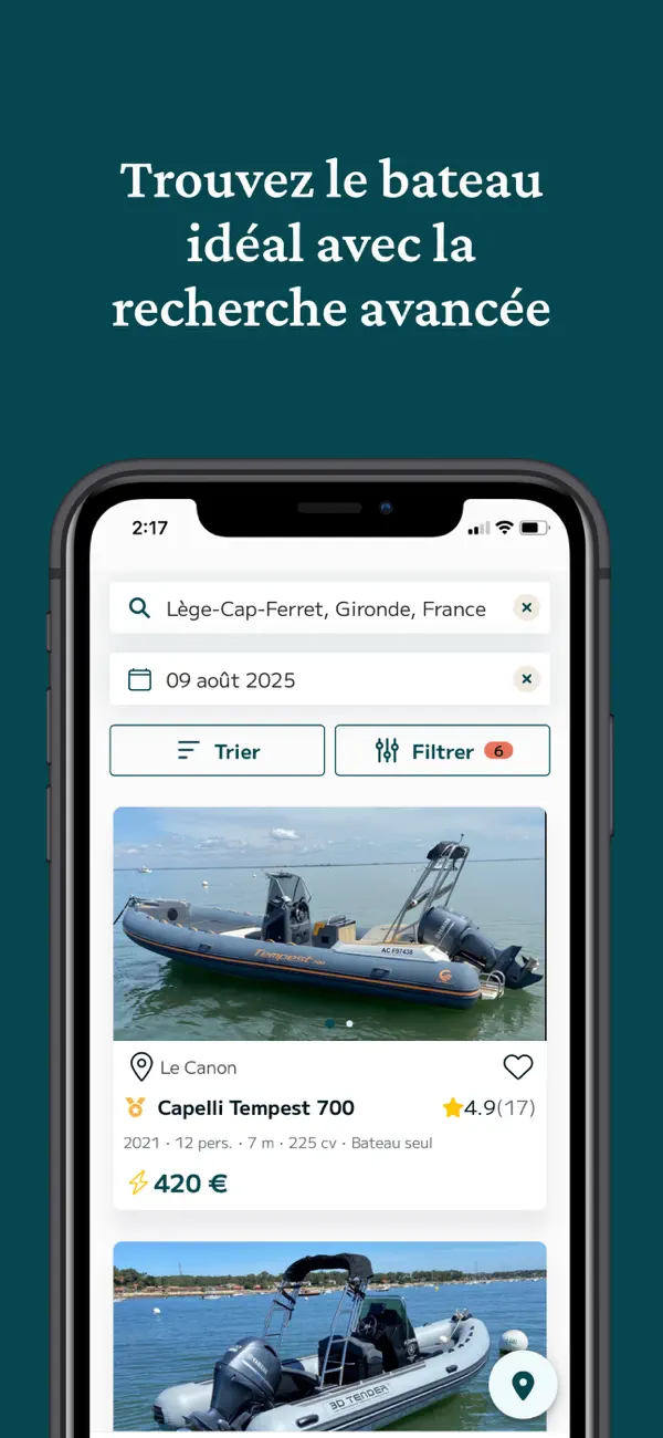 Screenshot #2 pour SamBoat : Location de bateaux