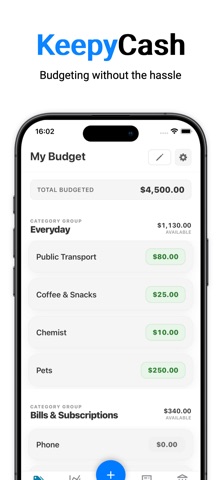 KeepyCash: Easy Budget Planner Screenshot 1 of 5