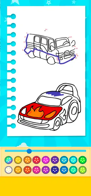 Cars Coloring Book Set App screenshot 2