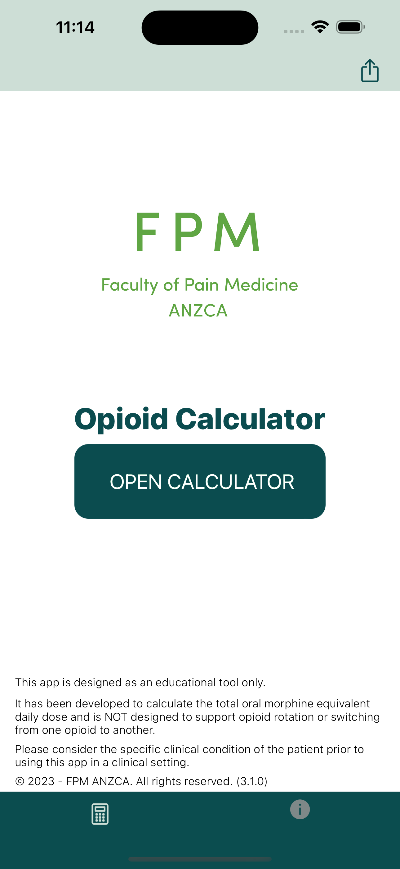 Opioid Calculator