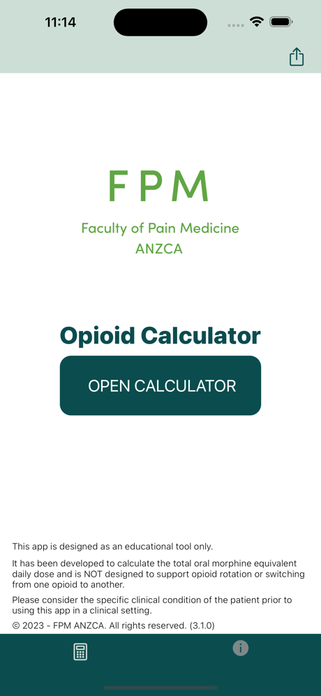 Opioid Calculator screenshot 1