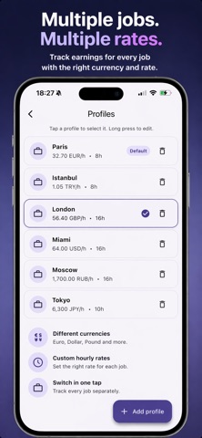 WorkOut – Shift Tracker iPhone screenshot