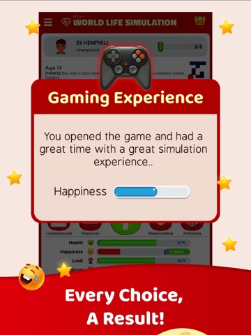 World Life Simulation iPad screenshot