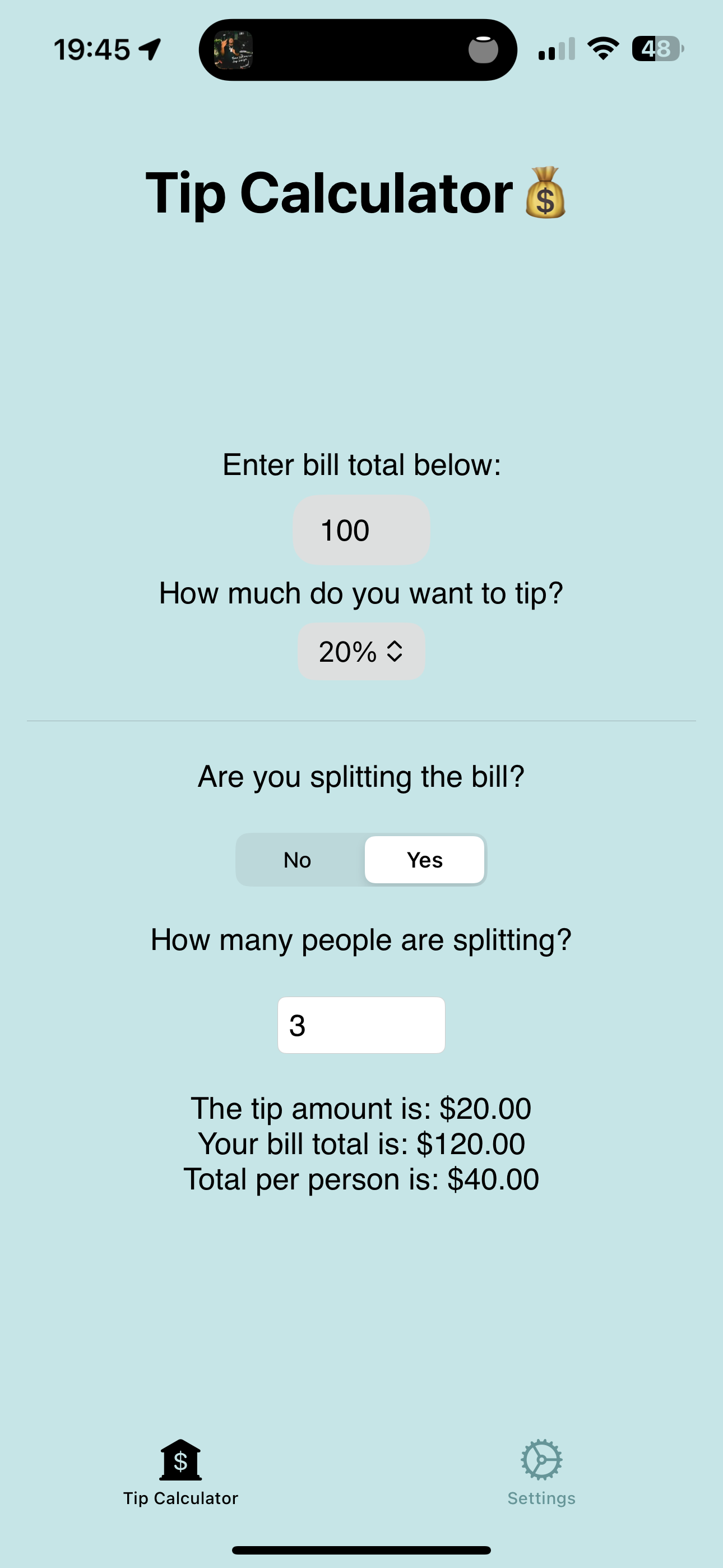 Split N Tip Calc