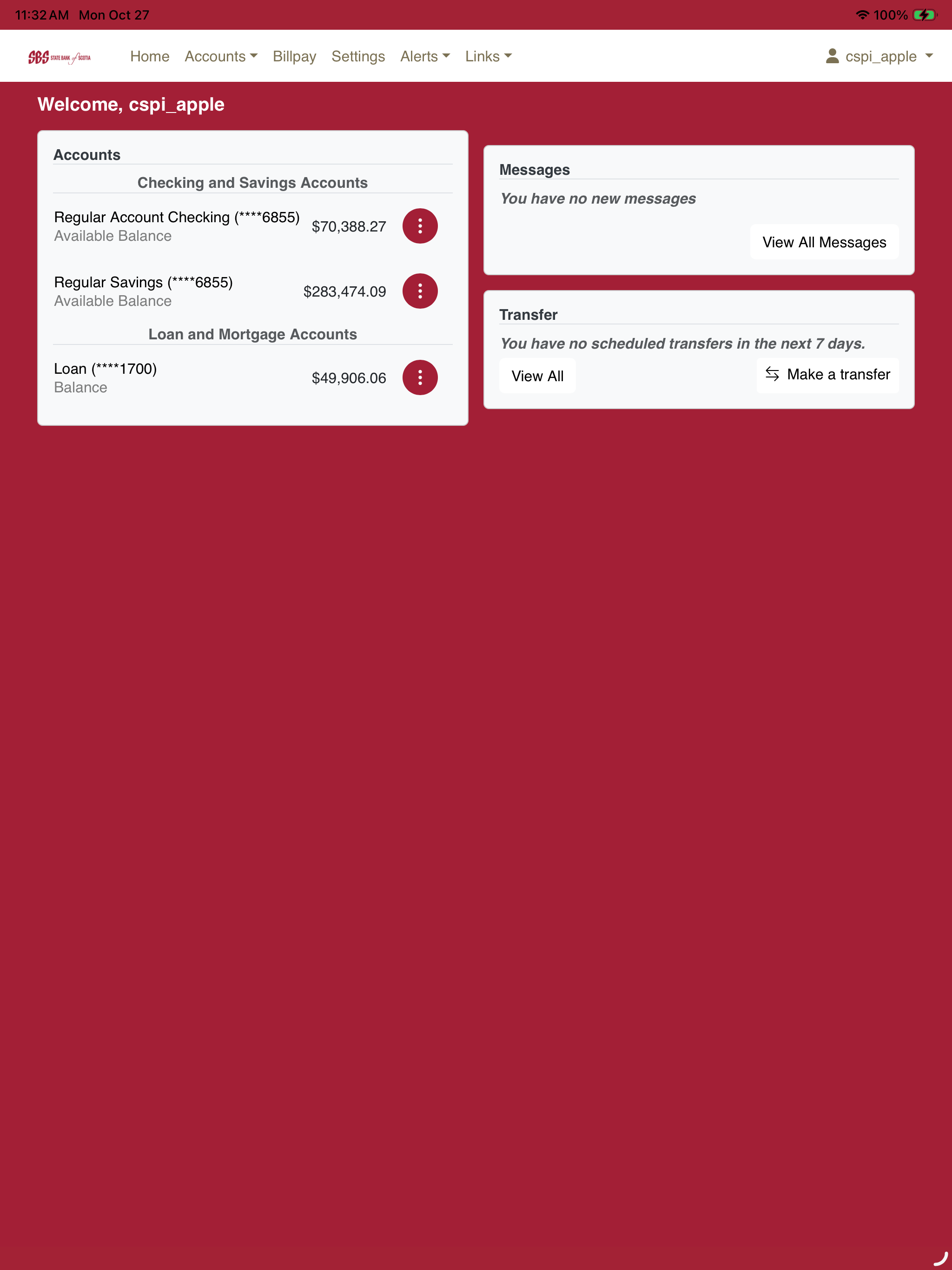 State Bank of Scotia Mobile screenshot 8