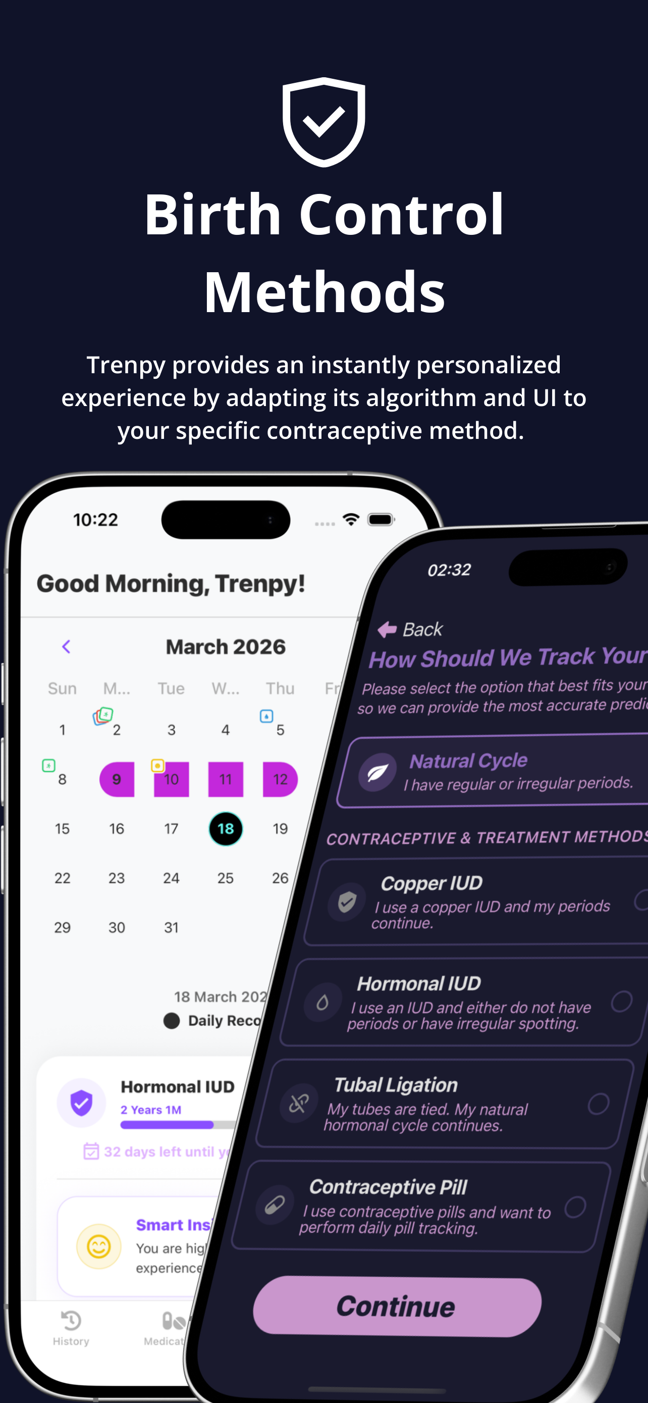 Trenpy: Private Period Tracker screenshot 3