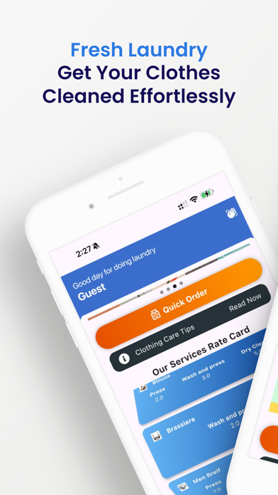 Mai Laundry App Screenshot