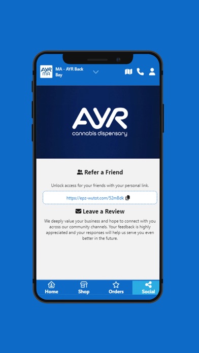AYR Dispensary Massachusetts Screenshot