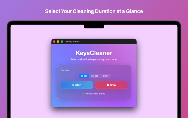 KeysCleaner app screenshot
