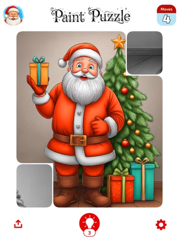 Christmas Paint Puzzle iPad screenshot