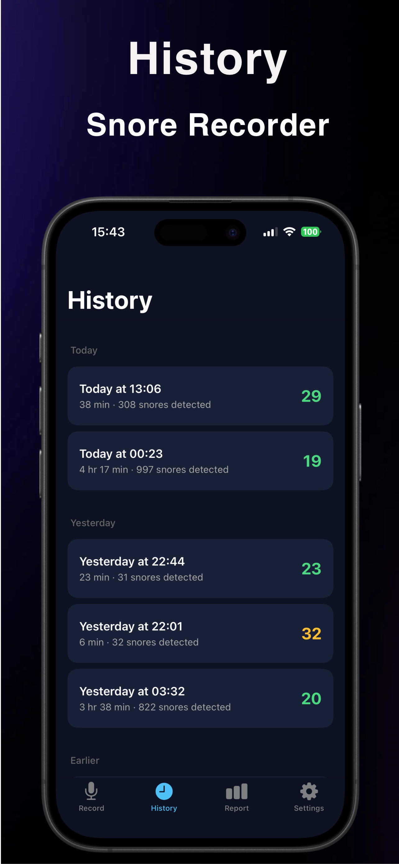 SnoreTracker:Snoring Recorder