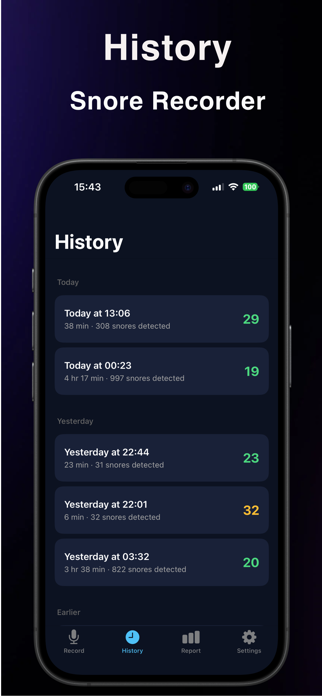 SnoreTracker:Snoring Recorder Screenshot 4 of 4