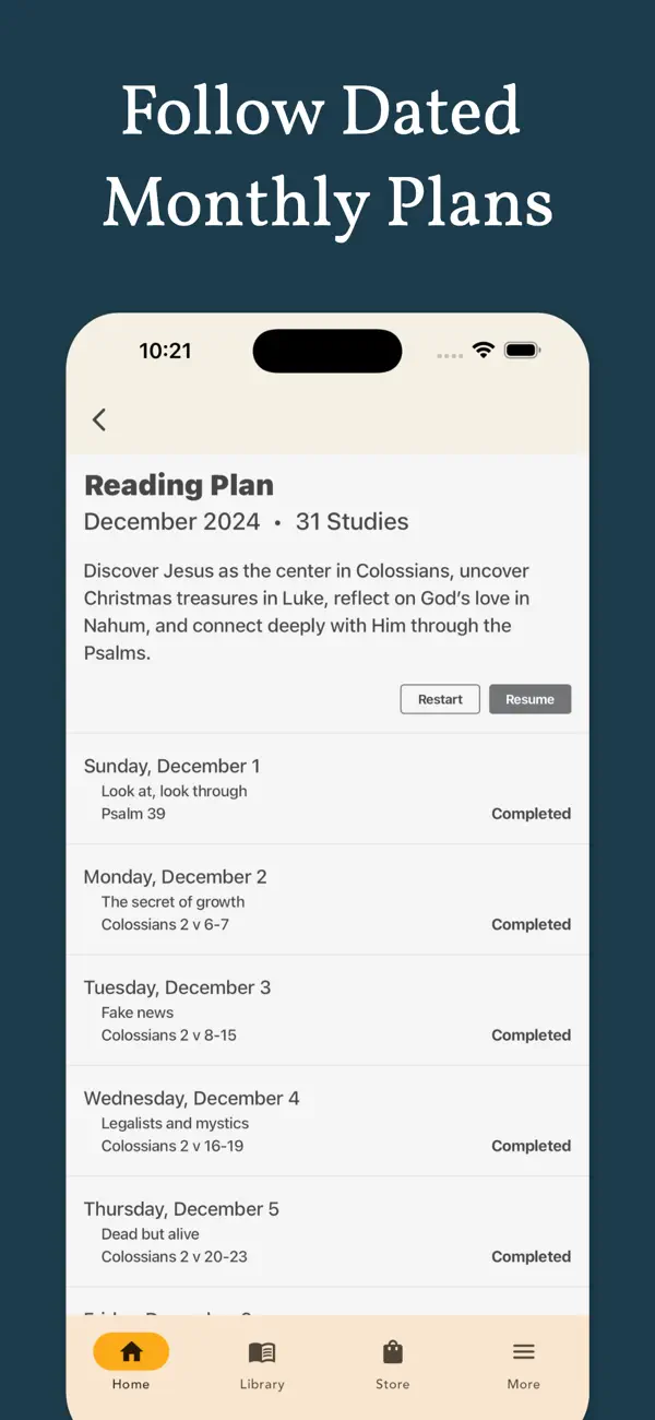 #5. Bible Reading Plan - Explore (iOS) Ved: The Good Book Company