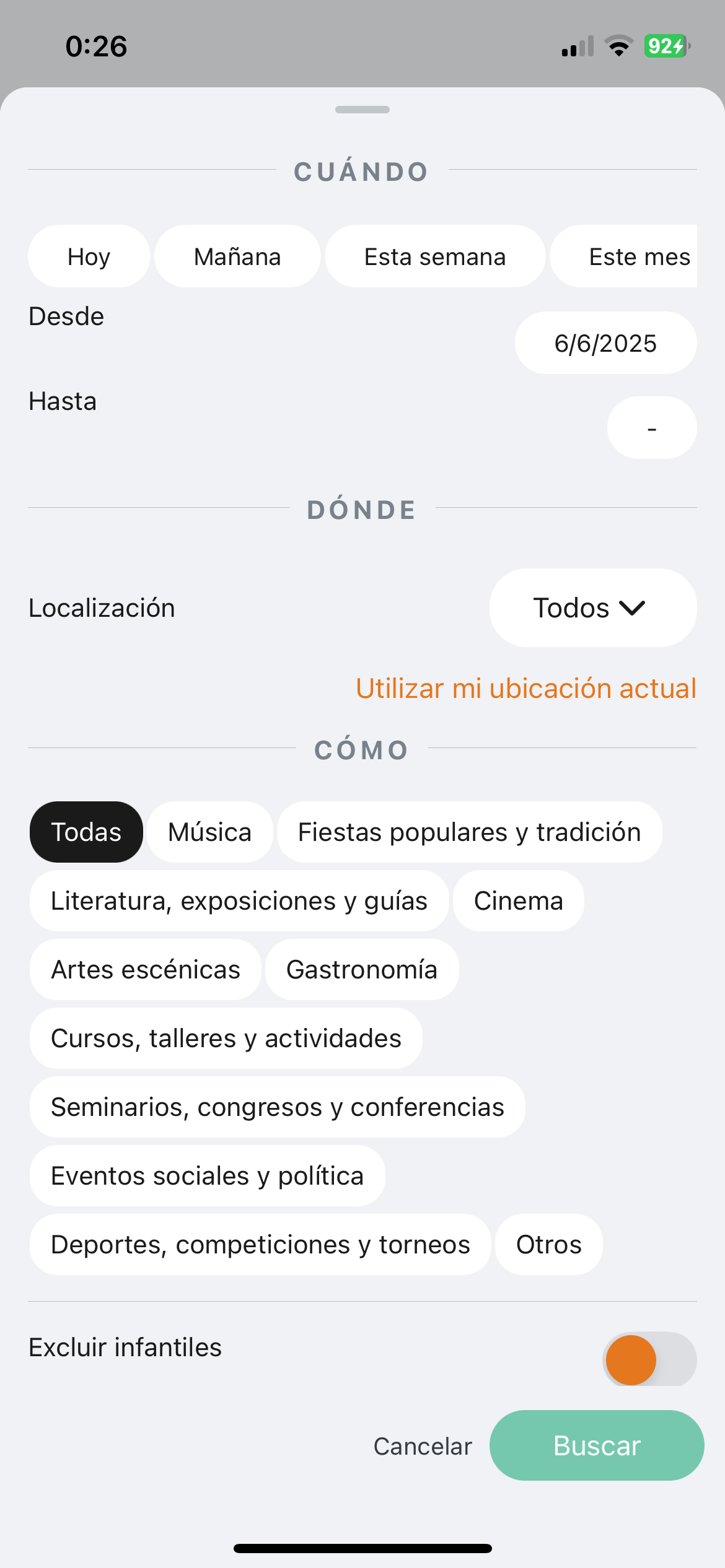 Fomo - Tu agenda de eventos