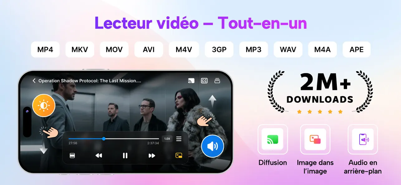 Screenshot #1 pour Lecteur vidéo - Media Player