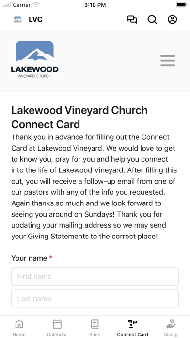 Lakewood Vineyard Church iPhone screenshot 3 - Education app