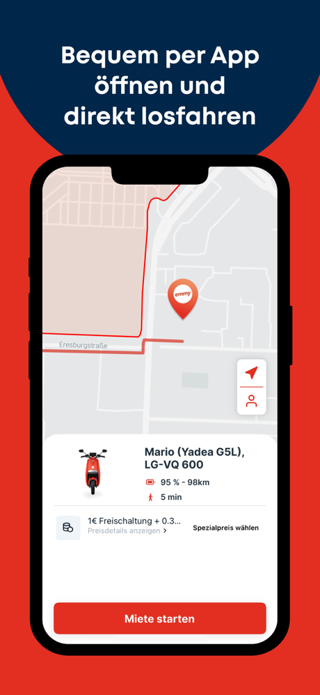 emmy: Elektro-Roller sharing screenshot 4