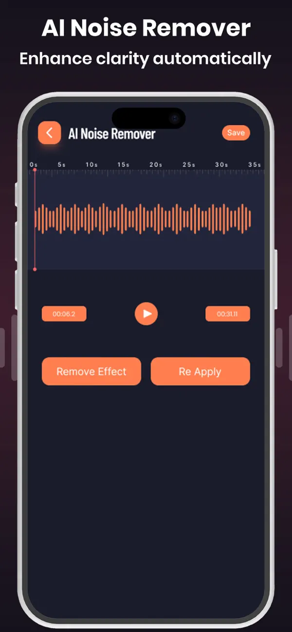 Screenshot #2 pour Audio Editor Music Editor