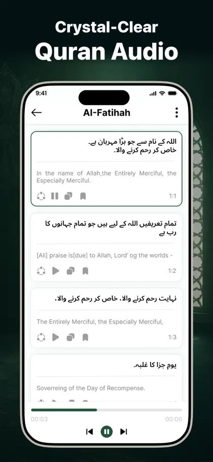 Screenshot 3 von 6 zu AyahDeck: Quran & Surah Audio