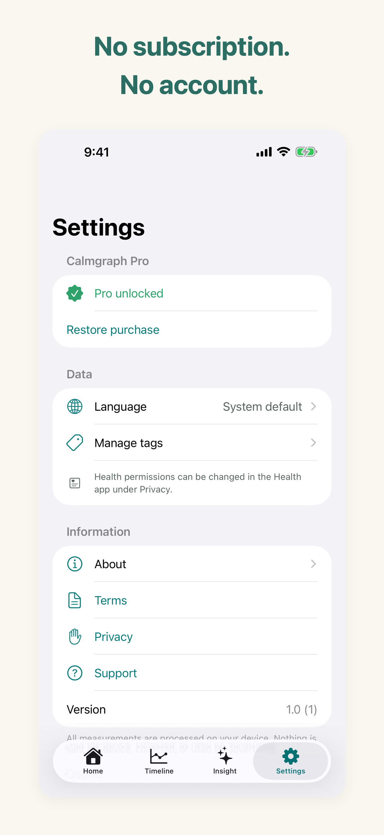 Calmgraph: Stress Score & HRV screenshot 4