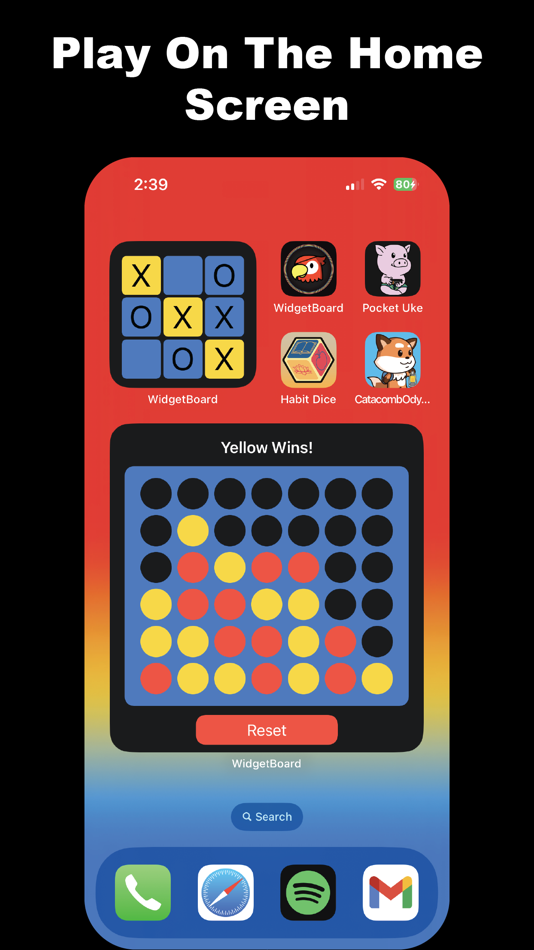 #3. WidgetBoard: Widget Games (iOS) Oleh: Whilce Raphael Varquez