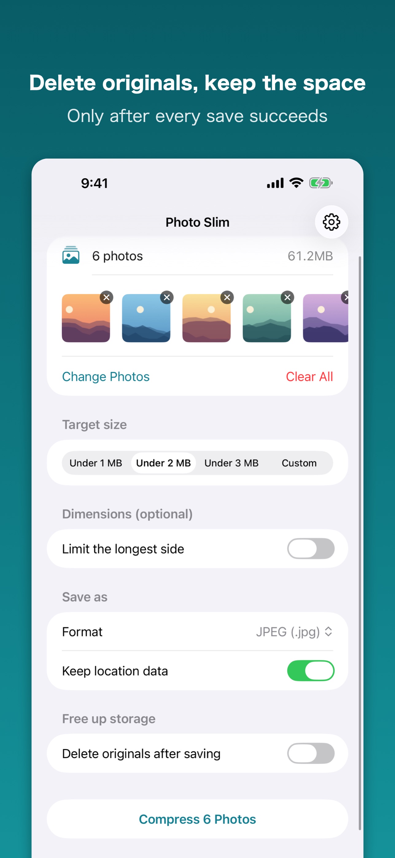 Screenshot 4 of Photo Slim: Compress Photos