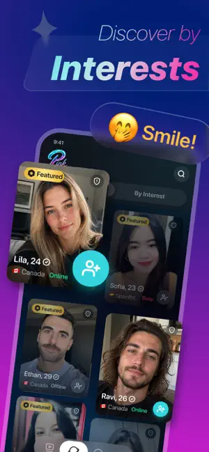 PinkChat: Interest Community iPhone screenshot 2