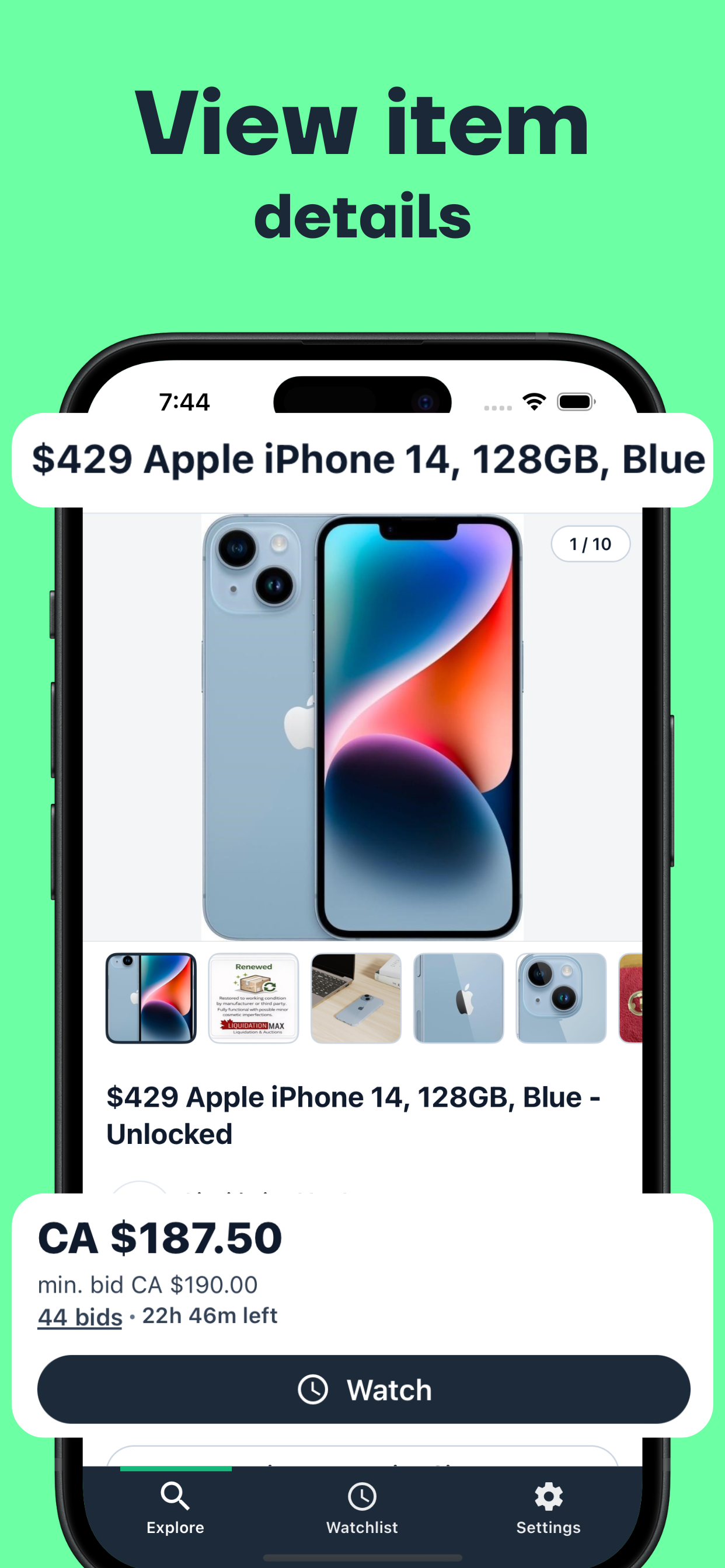 WatchBid: Search Every Auction screenshot 3