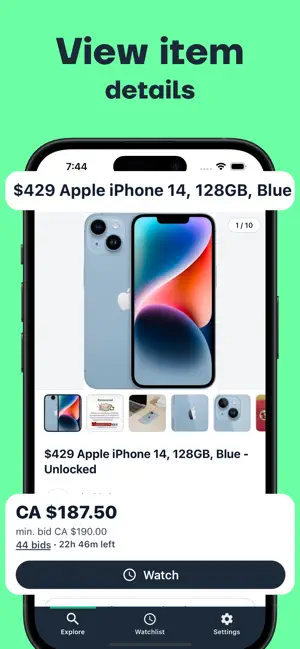 WatchBid: Search Every Auction screenshot 3