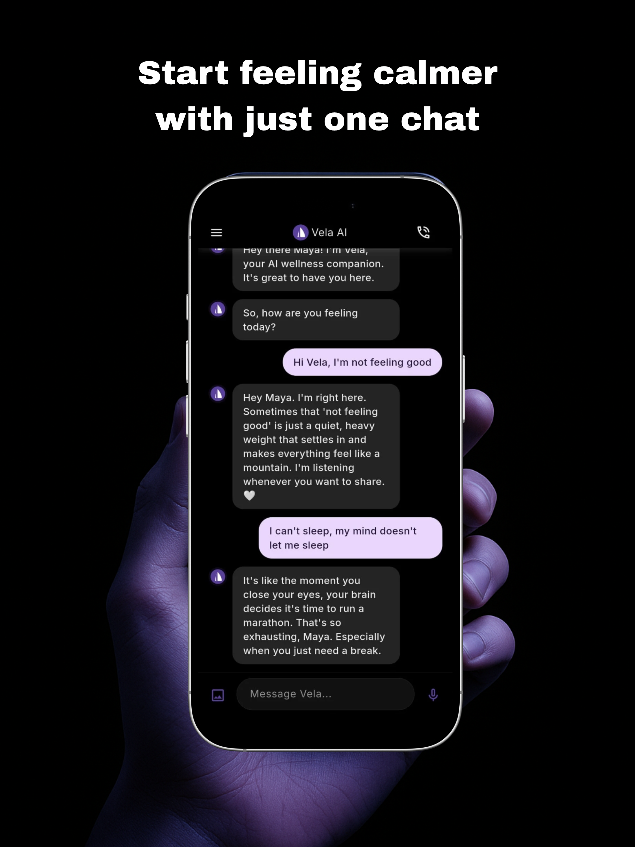 Vela: AI Menthal Health Coach screenshot 8