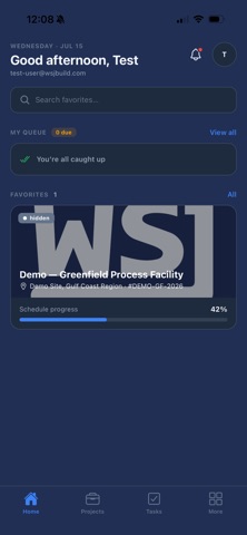 WSJ+ Construction Management screenshot