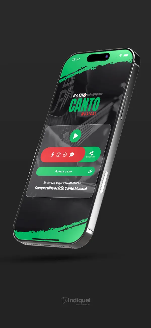 #1. Rádio Canto Musical (iOS) By: Ti Indiquei Soluções Web e Mobile
