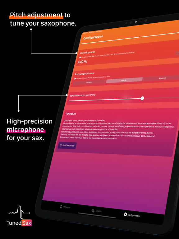 Screenshot #4 pour TunedSax: Saxophone Tuner