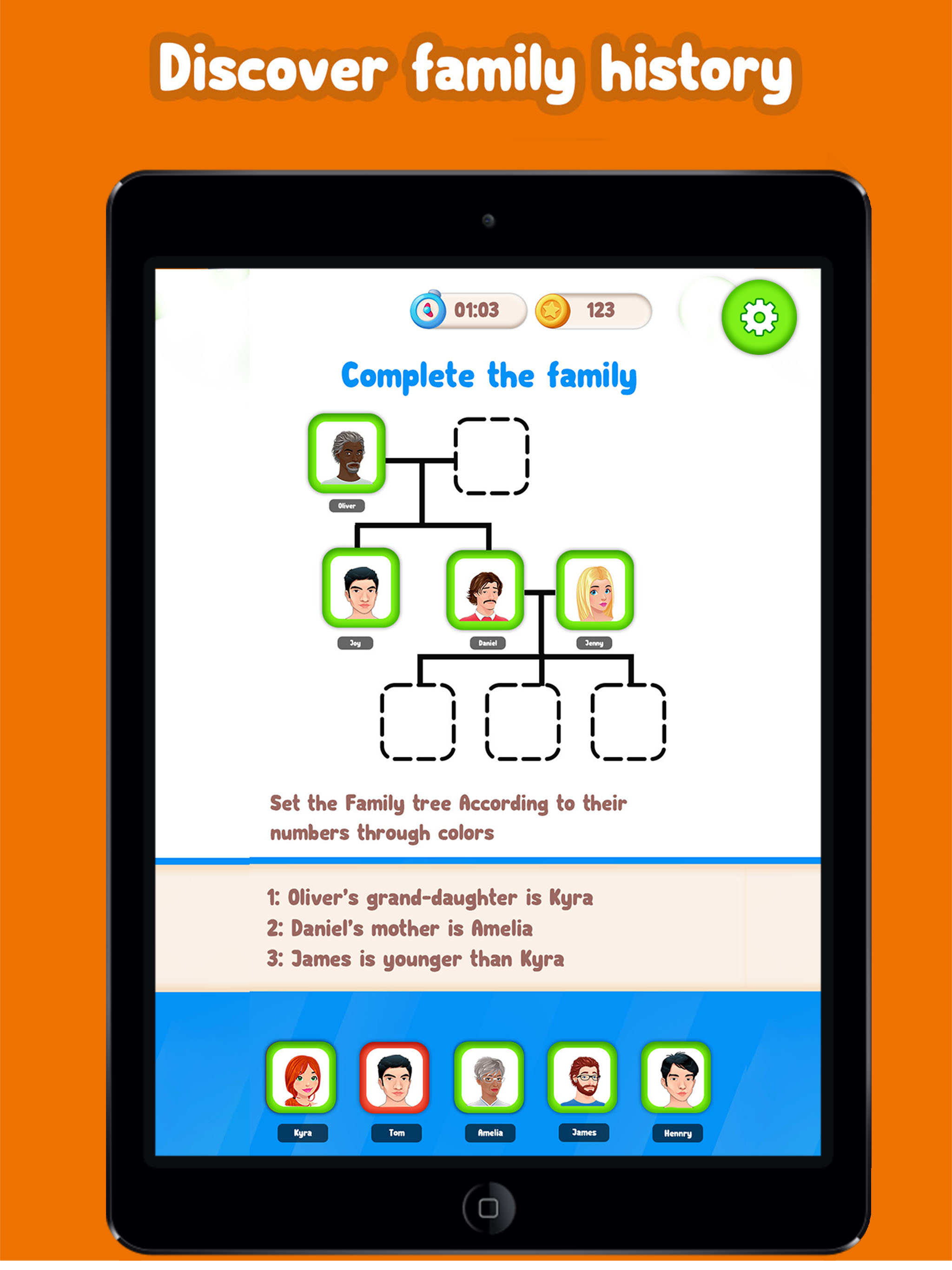 Family Tree! Match puzzle game