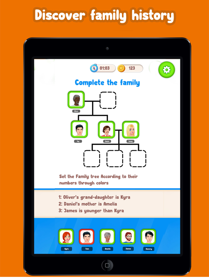Family Tree Match puzzle game