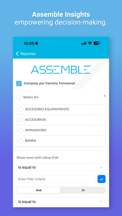 Assemble Insights screenshot