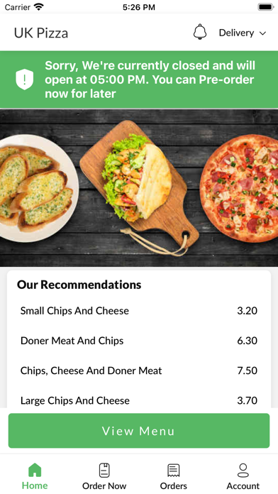 UK Pizza Screenshot