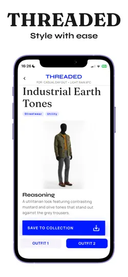Screenshot von Threaded: AI Stylist auf dem iPhone 1
