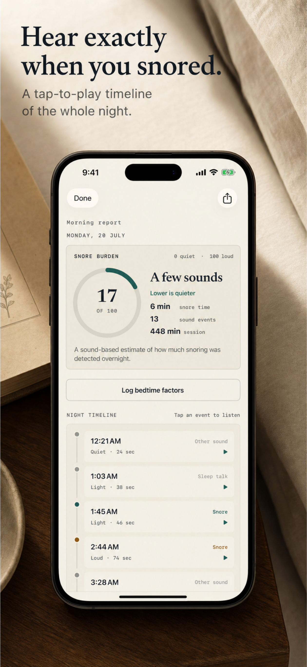 SnoreScout screenshot 2