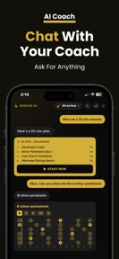 AxeLog - AI Guitar Coach screenshot