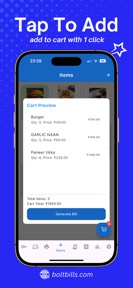 Restaurant POS Billing App screenshot