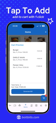 Restaurant POS Billing App Screenshot 3 of 9