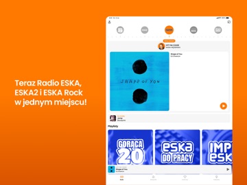 Radio ESKA – słuchaj online iPad screenshot 1