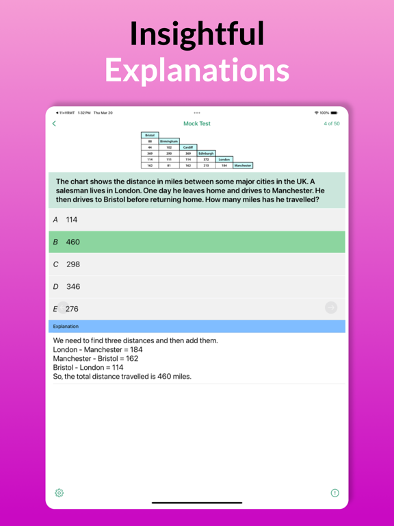 11+ Maths - Learn & Test iPad screenshot