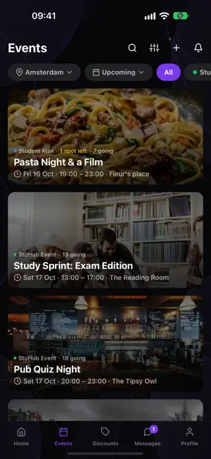 StuHub: Student Events screenshot 2