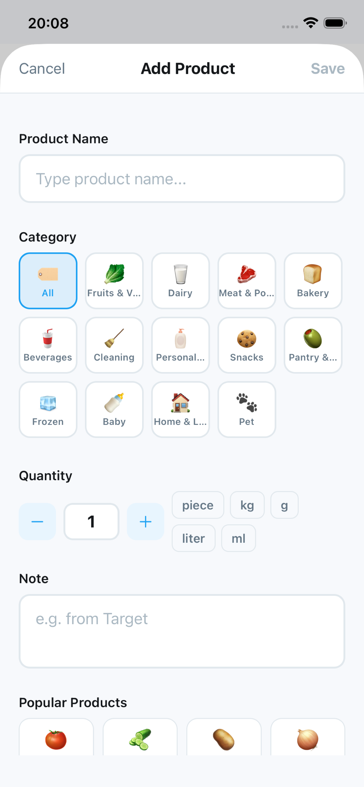e-List - Shared Shopping List screenshot 4